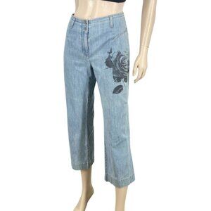 Vanilia Italian High Rise Stretch Cropped Jeans Sz 6​​​​​